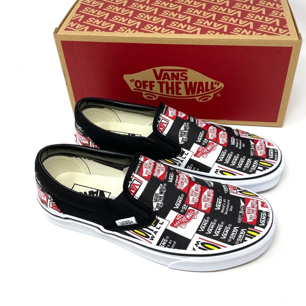 💖MEGA SALE💖Vans Classic Slip Label Mix Black Casual Women VN0A4BV3V9A - Picture 8 of 11